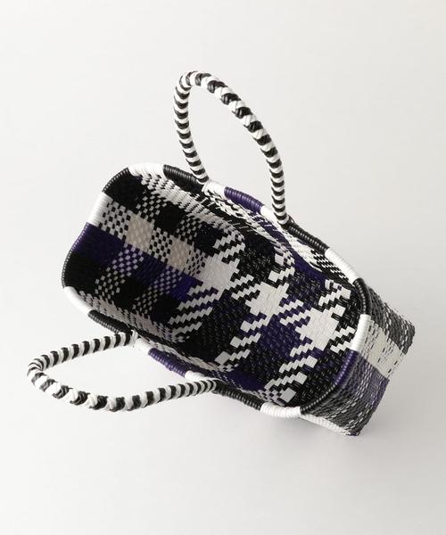 BEAUTY&YOUTH UNITED ARROWS（ビューティーアンドユースユナイテッドアローズ）の「＜DIMINUTIVO＞メルカドスクエアバッグ о（かごバッグ・レディース・イエロー/パープル・FREE）」の5枚目の写真