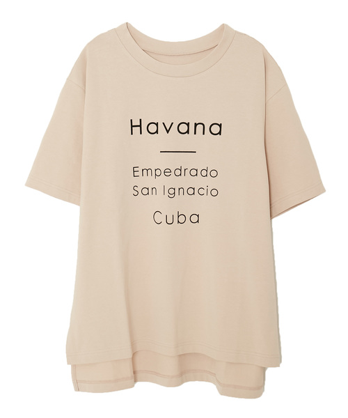 AMERICAN RAG CIE（アメリカンラグシー）の「AMERICAN RAG CIE フロッキープリント ロゴＴ【WEB限定】（Tシャツ/カットソー・レディース・ホワイト/ブラック/ベージュ・FREE）」の3枚目の写真