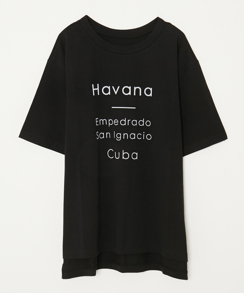 AMERICAN RAG CIE（アメリカンラグシー）の「AMERICAN RAG CIE フロッキープリント ロゴＴ【WEB限定】（Tシャツ/カットソー・レディース・ホワイト/ブラック/ベージュ・FREE）」の2枚目の写真