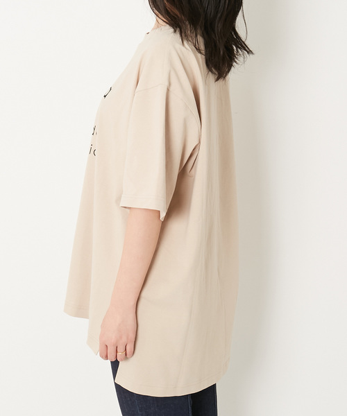 AMERICAN RAG CIE（アメリカンラグシー）の「AMERICAN RAG CIE フロッキープリント ロゴＴ【WEB限定】（Tシャツ/カットソー・レディース・ホワイト/ブラック/ベージュ・FREE）」の16枚目の写真