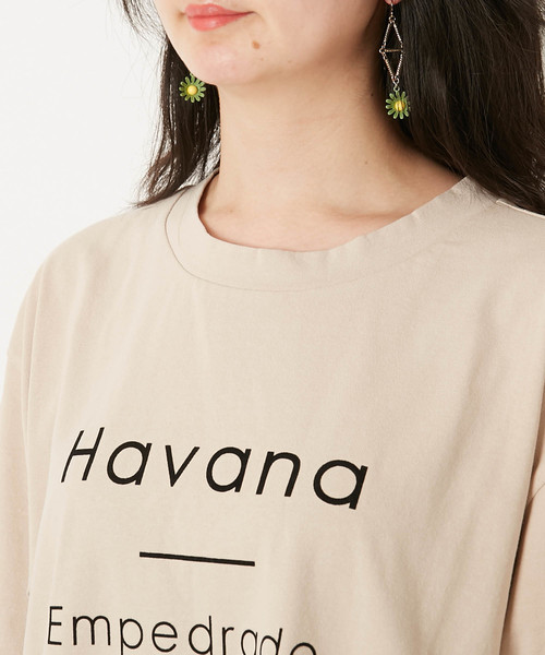 AMERICAN RAG CIE（アメリカンラグシー）の「AMERICAN RAG CIE フロッキープリント ロゴＴ【WEB限定】（Tシャツ/カットソー・レディース・ホワイト/ブラック/ベージュ・FREE）」の19枚目の写真