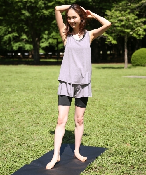GLOBAL WORK(グローバルワーク)の「【ACTIVE】2SETレギンスフリルパンツ Women/788474(その他パンツ・レディース・ライトグレー/ライトブルー/ネイビー・MEDIUM/LARGE)」の7枚目の写真