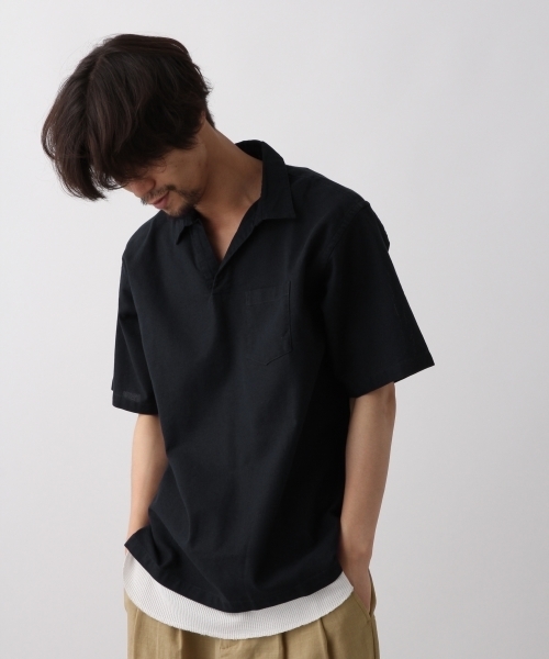 RAGEBLUE（レイジブルー）の「パナマスキッパーシャツ/799842（シャツ/ブラウス・メンズ・ホワイト/ネイビー/ワインレッド/ベージュ・LARGE/SMALL/MEDIUM）」の3枚目の写真