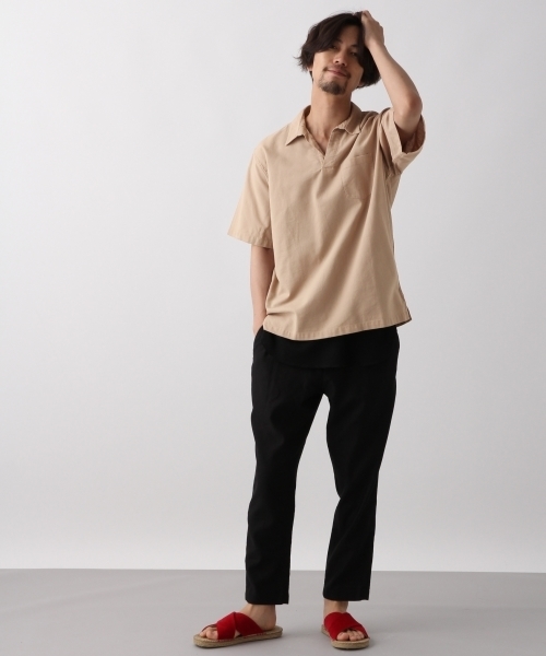 RAGEBLUE（レイジブルー）の「パナマスキッパーシャツ/799842（シャツ/ブラウス・メンズ・ホワイト/ネイビー/ワインレッド/ベージュ・LARGE/SMALL/MEDIUM）」の6枚目の写真