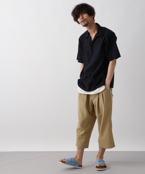 RAGEBLUE（レイジブルー）の「パナマスキッパーシャツ/799842（シャツ/ブラウス・メンズ・ホワイト/ネイビー/ワインレッド/ベージュ・LARGE/SMALL/MEDIUM）」の7枚目の写真