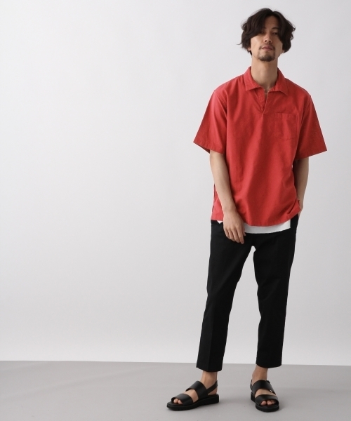 RAGEBLUE（レイジブルー）の「パナマスキッパーシャツ/799842（シャツ/ブラウス・メンズ・ホワイト/ネイビー/ワインレッド/ベージュ・LARGE/SMALL/MEDIUM）」の8枚目の写真