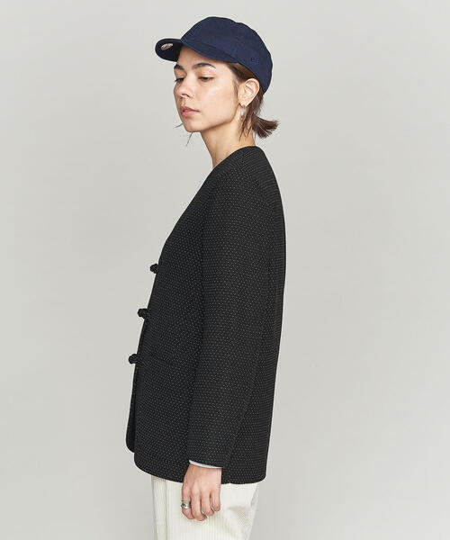 BEAUTY&YOUTH UNITED ARROWS - ピンドットチャイナボタンジャケット BEAUTY&YOUTH UNITED ARROWS（ビューティーアンドユースユナイテッド