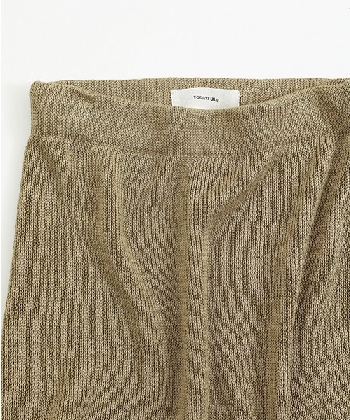 TODAYFUL（トゥデイフル）の「リネンニットスカート（スカート・レディース・ブラック/ベージュ/グリーン系その他・36inch/38inch）」の11枚目の写真