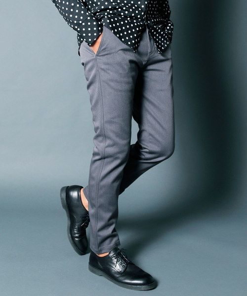 Dickies(ディッキーズ)の「Dickies EXCLUSIVE SKINNY CHINO PANTS:ディッキーズ 別注スキニーチノパンツ(チノパンツ)」|グレー