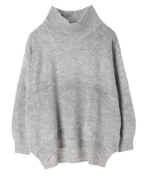 YECCA VECCA（イェッカヴェッカ）の「・ループ編みニットプルオーバー（ニット/セーター・レディース・オフホワイト/ラベンダー/杢グレー・FREE）」の4枚目の写真