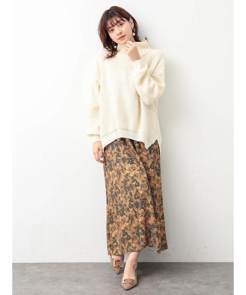 YECCA VECCA（イェッカヴェッカ）の「・ループ編みニットプルオーバー（ニット/セーター・レディース・オフホワイト/ラベンダー/杢グレー・FREE）」の8枚目の写真