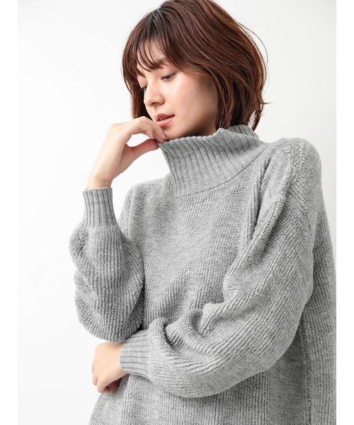 YECCA VECCA（イェッカヴェッカ）の「・ループ編みニットプルオーバー（ニット/セーター・レディース・オフホワイト/ラベンダー/杢グレー・FREE）」の19枚目の写真