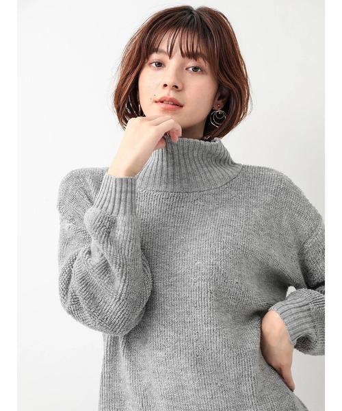 YECCA VECCA（イェッカヴェッカ）の「・ループ編みニットプルオーバー（ニット/セーター・レディース・オフホワイト/ラベンダー/杢グレー・FREE）」の18枚目の写真