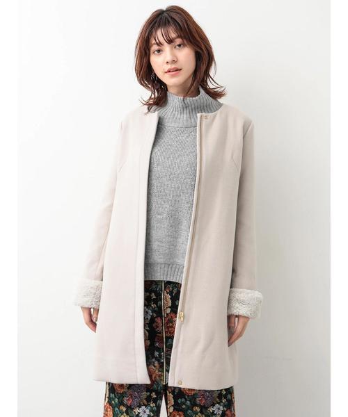 YECCA VECCA（イェッカヴェッカ）の「・ループ編みニットプルオーバー（ニット/セーター・レディース・オフホワイト/ラベンダー/杢グレー・FREE）」の17枚目の写真