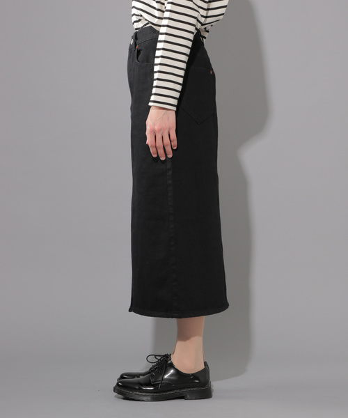 PAGEBOY（ページボーイ）の「デニムナロースカート（デニムスカート・レディース・ライトブルー/ブラック/オフホワイト/サックスブルー・SMALL/MEDIUM）」の14枚目の写真