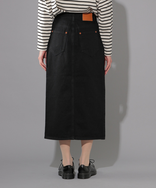PAGEBOY（ページボーイ）の「デニムナロースカート（デニムスカート・レディース・ライトブルー/ブラック/オフホワイト/サックスブルー・SMALL/MEDIUM）」の15枚目の写真