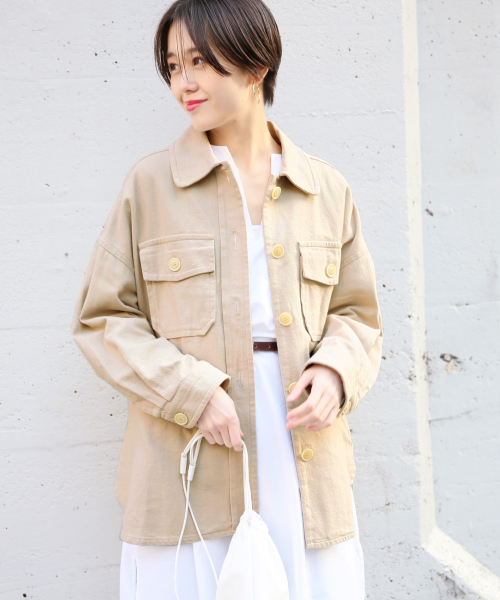 LOWRYS FARM（ローリーズファーム）の「ＣＰＯジャケット　826754（その他アウター・レディース・アイボリー/ベージュ/ブルー/ブラウン・FREE）」の16枚目の写真