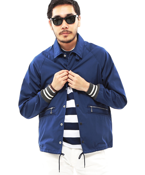 BEAMS PLUS(ビームスプラス)の「○BEAMS PLUS / ウインドブレーカー 14S/S (ブルゾン・メンズ・ネイビー/レッド・X-LARGE/LARGE/SMALL/MEDIUM)」の2枚目の写真