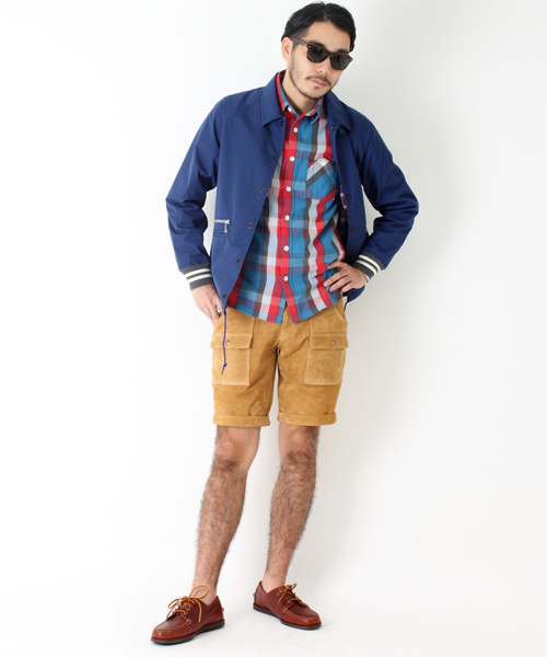 BEAMS PLUS(ビームスプラス)の「○BEAMS PLUS / ウインドブレーカー 14S/S (ブルゾン・メンズ・ネイビー/レッド・X-LARGE/LARGE/SMALL/MEDIUM)」の3枚目の写真