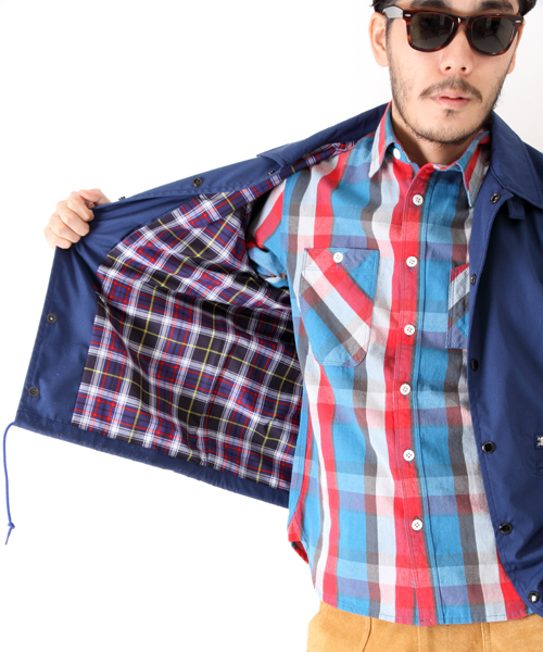 BEAMS PLUS(ビームスプラス)の「○BEAMS PLUS / ウインドブレーカー 14S/S (ブルゾン・メンズ・ネイビー/レッド・X-LARGE/LARGE/SMALL/MEDIUM)」の5枚目の写真