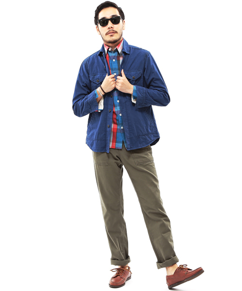 BEAMS PLUS(ビームスプラス)の「○BEAMS PLUS / ウインドブレーカー 14S/S (ブルゾン・メンズ・ネイビー/レッド・X-LARGE/LARGE/SMALL/MEDIUM)」の22枚目の写真