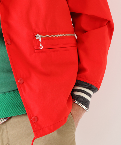 BEAMS PLUS(ビームスプラス)の「○BEAMS PLUS / ウインドブレーカー 14S/S (ブルゾン・メンズ・ネイビー/レッド・X-LARGE/LARGE/SMALL/MEDIUM)」の8枚目の写真