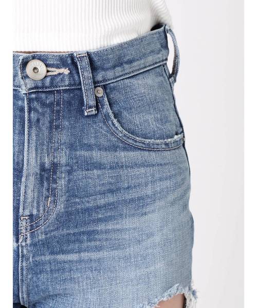 GYDA(ジェイダ)の「サイドダメージペグトップデニムパンツ(デニムパンツ・レディース・ライトブルー/ブルー・SMALL/MEDIUM/X-SMALL)」の7枚目の写真