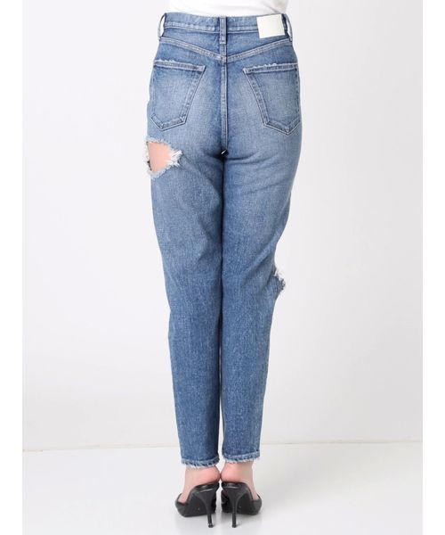 GYDA(ジェイダ)の「サイドダメージペグトップデニムパンツ(デニムパンツ・レディース・ライトブルー/ブルー・SMALL/MEDIUM/X-SMALL)」の17枚目の写真