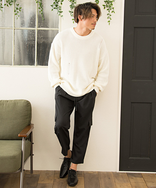 SILVER BULLET(シルバーバレット)の「『vicci/ヴィッチ』TRワイドアンクルカーゴパンツ(カーゴパンツ・メンズ・ブラウン/カーキ/グレー/ブラック・L/M)」の5枚目の写真