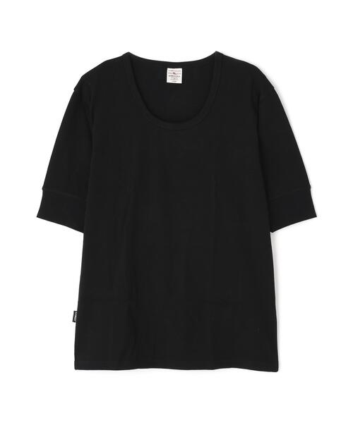 AVIREX（アヴィレックス）の「《DAILY/デイリー》HALF SLEEVE U-NECK T-SHIRT / デイリー 五分袖 Uネック Tシャツ / AVIREX / アヴィレックス（Tシャツ/カットソー・メンズ・グレー/チャコールグレー/ホワイト/ブラック・LARGE/MEDIUM/X-LARGE/SMALL）」の11枚目の写真