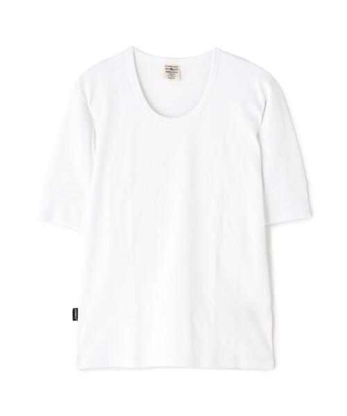 AVIREX（アヴィレックス）の「《DAILY/デイリー》HALF SLEEVE U-NECK T-SHIRT / デイリー 五分袖 Uネック Tシャツ / AVIREX / アヴィレックス（Tシャツ/カットソー・メンズ・グレー/チャコールグレー/ホワイト/ブラック・LARGE/MEDIUM/X-LARGE/SMALL）」の13枚目の写真