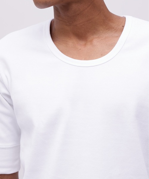 AVIREX（アヴィレックス）の「《DAILY/デイリー》HALF SLEEVE U-NECK T-SHIRT / デイリー 五分袖 Uネック Tシャツ / AVIREX / アヴィレックス（Tシャツ/カットソー・メンズ・グレー/チャコールグレー/ホワイト/ブラック・LARGE/MEDIUM/X-LARGE/SMALL）」の14枚目の写真