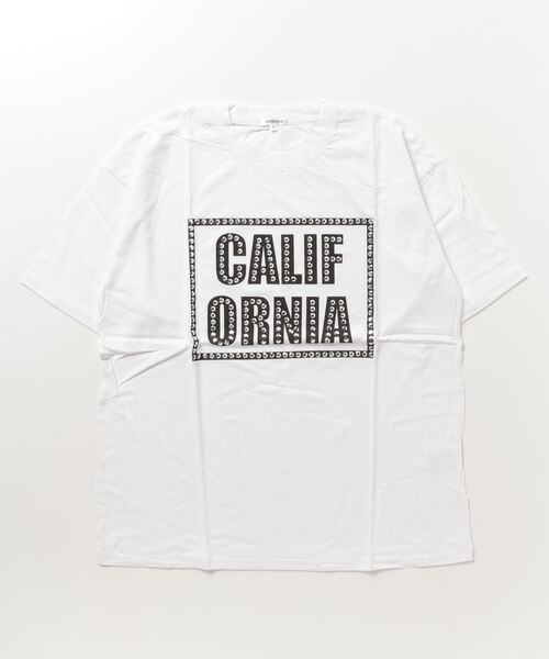 STYLEBLOCK（スタイルブロック）の「ラインストーンプリント半袖ビッグTシャツ（Tシャツ/カットソー・メンズ・ブラック系その他/ホワイト系その他2/ブラック系その他2/ホワイト系その他・L/M）」の3枚目の写真