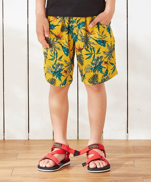 BREEZE(ブリーズ)の「アロハパンツ 【親子でおそろい】(その他パンツ・キッズ・ブラック/キナリ/マスタード/ネイビー・110/120/130/140/80/90/100)」の1枚目の写真