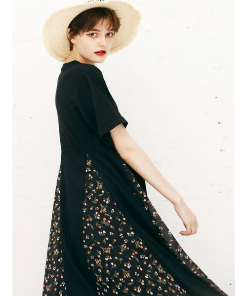 jouetie（ジュエティ）の「アシメブロッキングカットワンピース（ワンピース・レディース・ブラック/その他1/その他2・MEDIUM）」の18枚目の写真