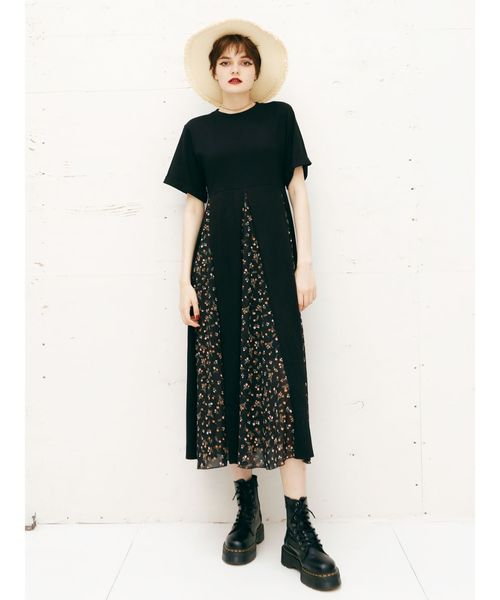 jouetie（ジュエティ）の「アシメブロッキングカットワンピース（ワンピース・レディース・ブラック/その他1/その他2・MEDIUM）」の19枚目の写真