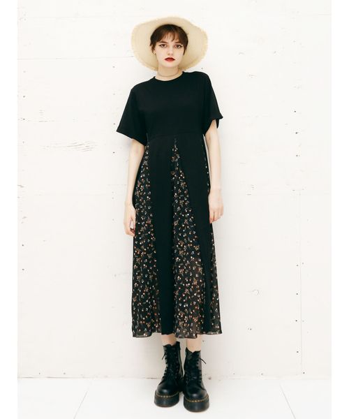 jouetie（ジュエティ）の「アシメブロッキングカットワンピース（ワンピース・レディース・ブラック/その他1/その他2・MEDIUM）」の20枚目の写真