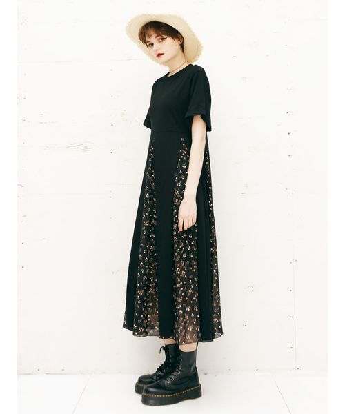 jouetie（ジュエティ）の「アシメブロッキングカットワンピース（ワンピース・レディース・ブラック/その他1/その他2・MEDIUM）」の21枚目の写真