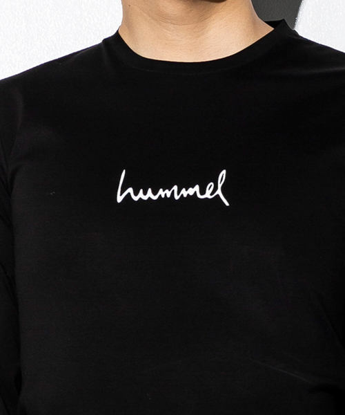 hummel（ヒュンメル）の「hummel(ヒュンメル)ロングスリーブTシャツ（Tシャツ/カットソー・メンズ・ブラック/ホワイト/ネイビー・MEDIUM/LARGE/SMALL）」の6枚目の写真