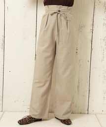 one after another NICE CLAUP | ハイウエストリネンワイドパンツ(その他パンツ)