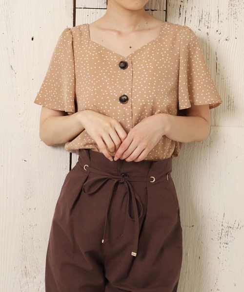 one after another NICE CLAUP（ワンアフターアナザーナイスクラップ）の「ハイウエストリネンワイドパンツ（その他パンツ・レディース・ベージュ/ブラウン/イエロー/アイボリー・FREE）」の12枚目の写真