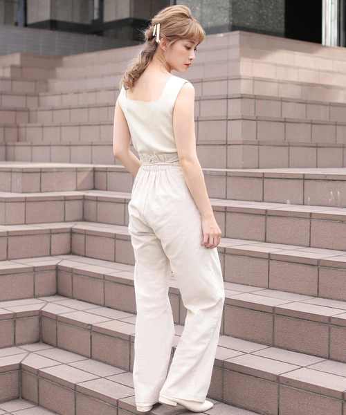 one after another NICE CLAUP（ワンアフターアナザーナイスクラップ）の「ハイウエストリネンワイドパンツ（その他パンツ・レディース・ベージュ/ブラウン/イエロー/アイボリー・FREE）」の15枚目の写真