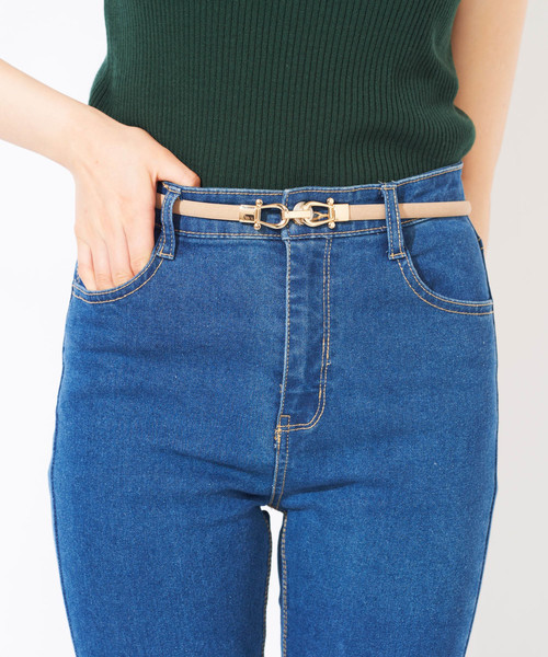 WEGO(ウィゴー)の「WEGO/ビット付スエードベルト(ベルト・レディース・ブラック/ベージュ/ブラウン・FREE)」の3枚目の写真