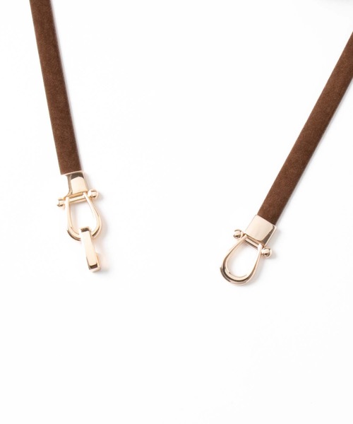 WEGO(ウィゴー)の「WEGO/ビット付スエードベルト(ベルト・レディース・ブラック/ベージュ/ブラウン・FREE)」の5枚目の写真