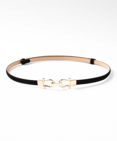 WEGO(ウィゴー)の「WEGO/ビット付スエードベルト(ベルト・レディース・ブラック/ベージュ/ブラウン・FREE)」の10枚目の写真