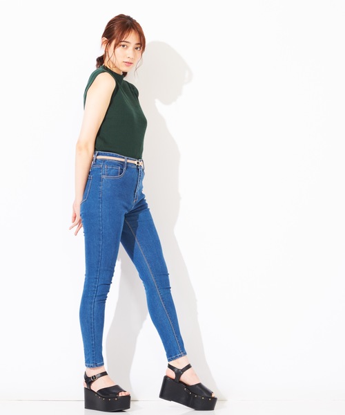 WEGO(ウィゴー)の「WEGO/ビット付スエードベルト(ベルト・レディース・ブラック/ベージュ/ブラウン・FREE)」の14枚目の写真