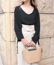 MODE ROBE | リネン混キャミ＆カーデセット(キャミソール)