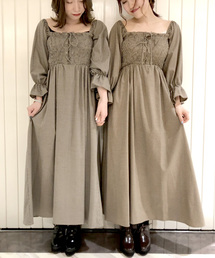 archives | チェックレースアップシャーリングワンピース(ワンピース)