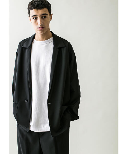 MONKEY TIME(モンキータイム)の「<monkey time> ST TR/TWILL LAPEL SHIRT/シャツ(シャツ/ブラウス・メンズ・ブラック/オリーブ/ベージュ・XL/L/S/M)」の1枚目の写真