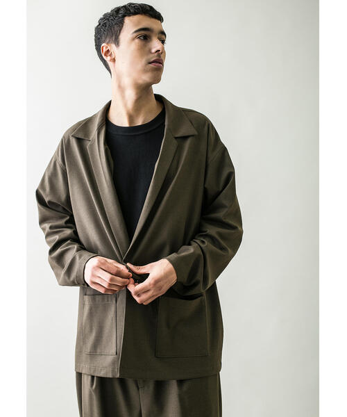 MONKEY TIME(モンキータイム)の「<monkey time> ST TR/TWILL LAPEL SHIRT/シャツ(シャツ/ブラウス・メンズ・ブラック/オリーブ/ベージュ・XL/L/S/M)」の9枚目の写真